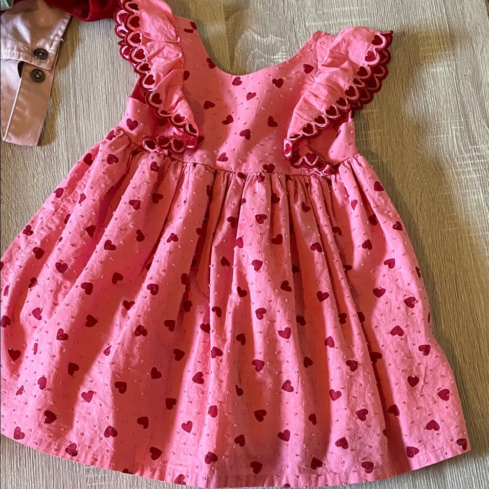 Isaac Mizrahi Pink Heart toddler girl dress